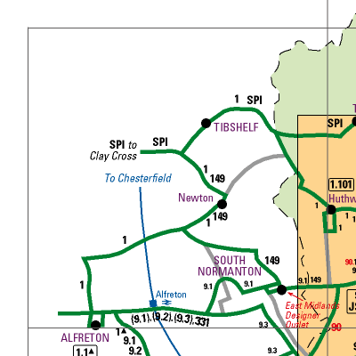 Notts County Map