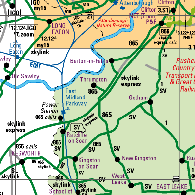 Notts County Map