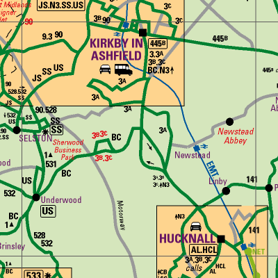 Notts County Map