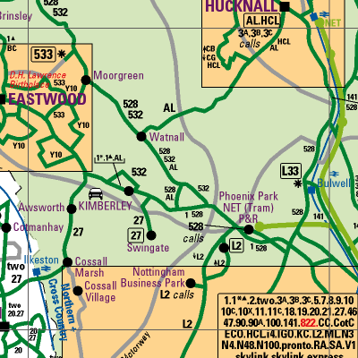 Notts County Map