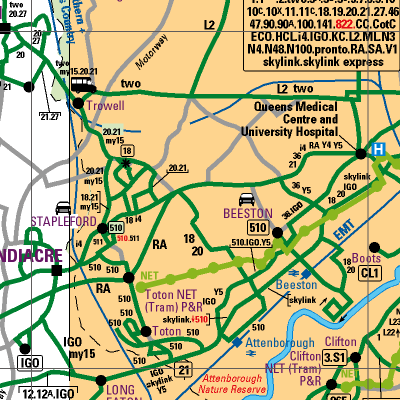 Notts County Map