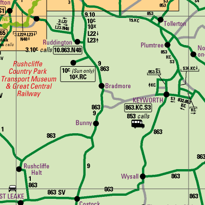 Notts County Map