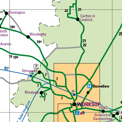 Notts County Map
