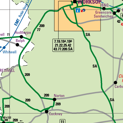 Notts County Map