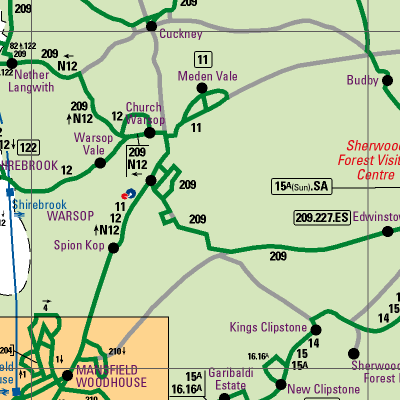 Notts County Map