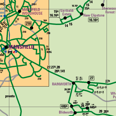 Notts County Map