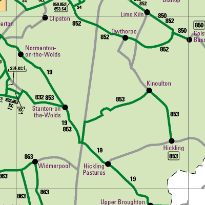Notts County Map