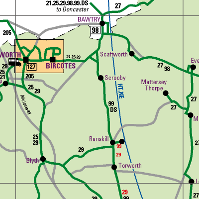 Notts County Map