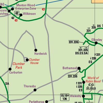Notts County Map