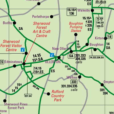 Notts County Map