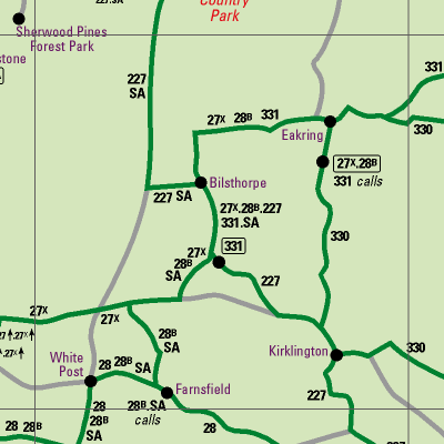 Notts County Map