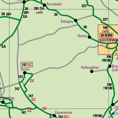 Notts County Map