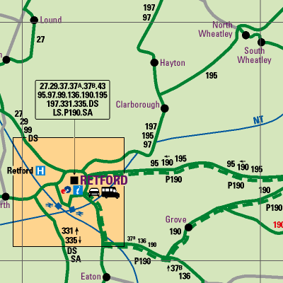 Notts County Map