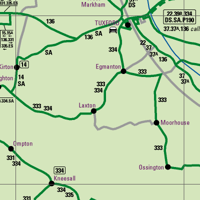 Notts County Map