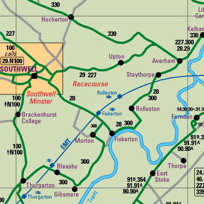 Notts County Map