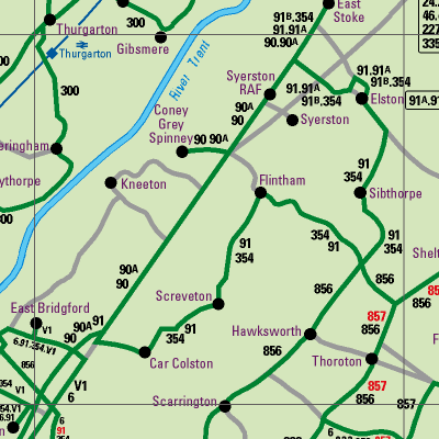 Notts County Map