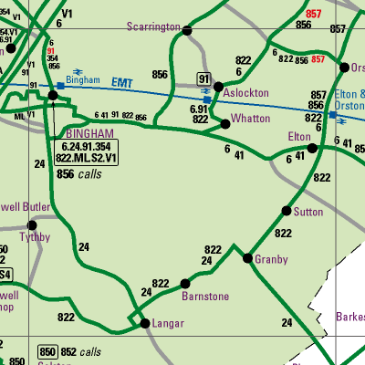 Notts County Map