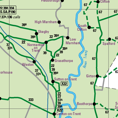 Notts County Map