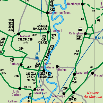 Notts County Map